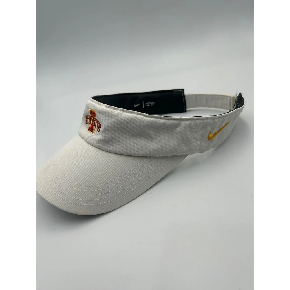 Nike Iowa State Cyclones Visor White Dri-FIT Adjustable Hat NCAA B1038